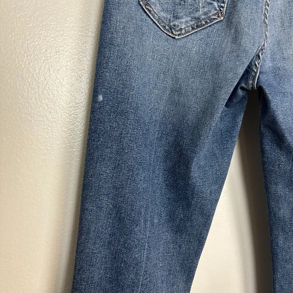MOTHER The Mid-rise Dazzler Ankle Fray in Wash Going In Circles Size US 28 - Image 10