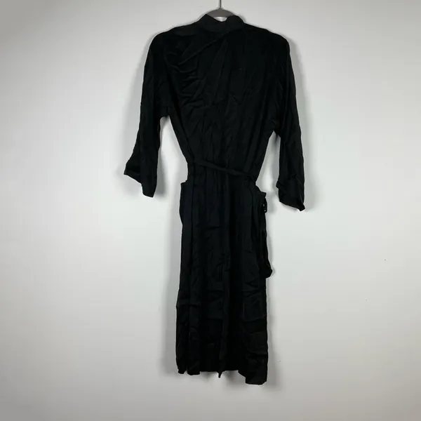 Wilfred Aritzia Durante Duster Satin Half Sleeve Belted Wrap Jacket Cardigan XXS - Image 4