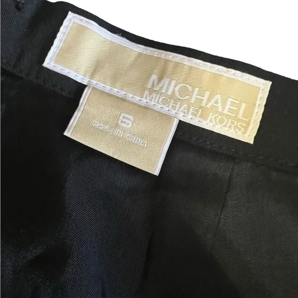 Michael Kors Womens Pencil Skirt Black Back Vent Solid Stretch 6 - Image 4