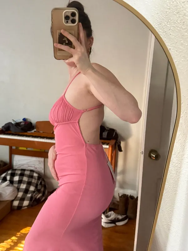 Beginning Boutique Pink Midi Dress - Image 4