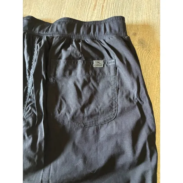 L.L.Bean Black Active Skort Medium | Drawstring Performance Golf Tennis Hiking - Image 2