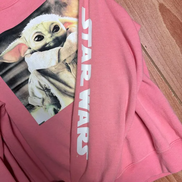 Star Wars Pink Baby Yoda‎ Sweatshirt - Image 3
