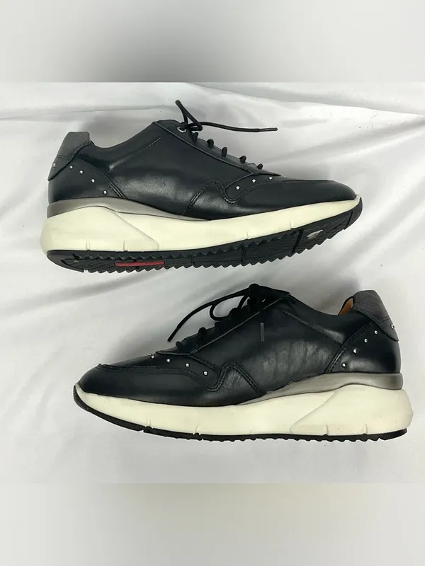 Pikolinos Sella Black Comfort Sneaker Leather Side Zip Studded Shoes EU Sz 39 - Image 8