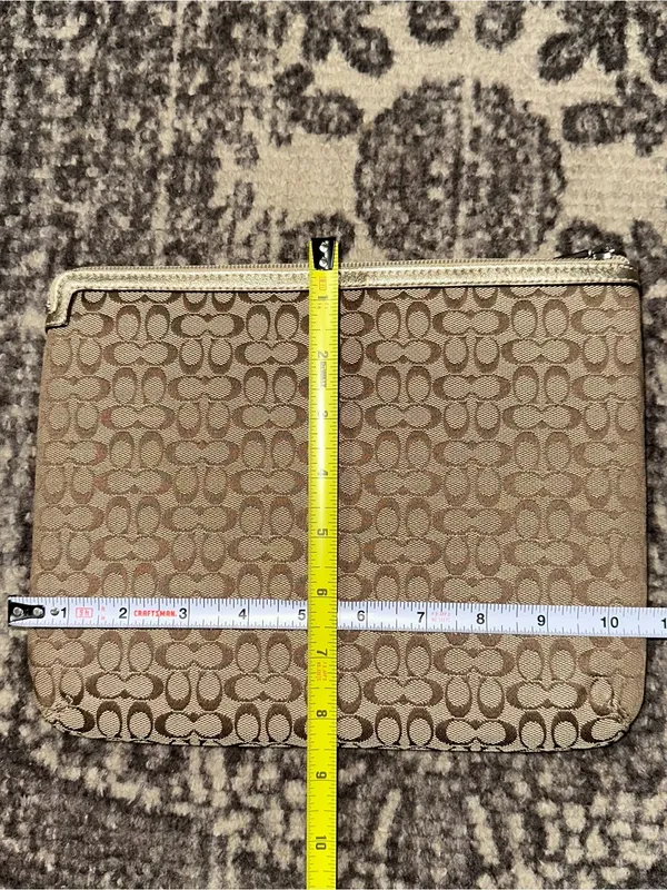 Coach Signature Classic C Monogram Jacquard Laptop iPad Tablet Sleeve Case - Image 4