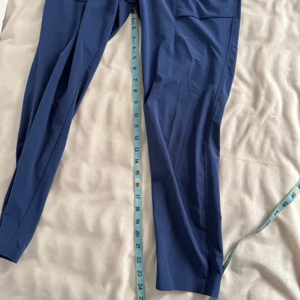 Athleta Skyline Paper Bag High Waisted Blue‎ Pants Size 4 - Image 10