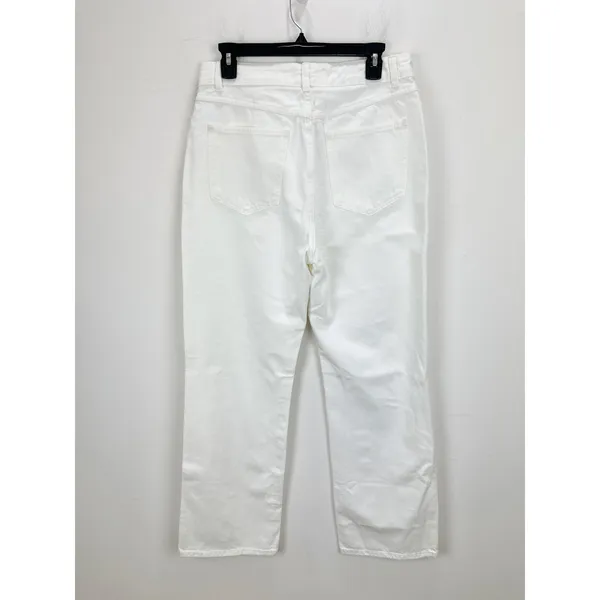 Madewell The Curvy Cleo Straight Jean White Rigid Denim High Rise US 29 NWT - Image 9