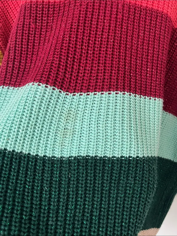 Farm Rio by Anthropologie striped sweater, size xxs ®️ - Image 5