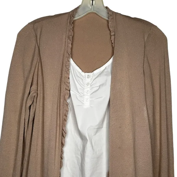 Bianca Layered Cardigan Sweater‎ White - Image 2