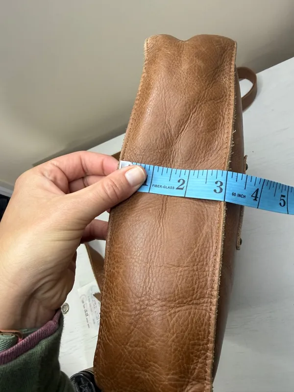 Lucky Brand Rayla Brown Leather Bohemian Crossbody Purse - Image 14