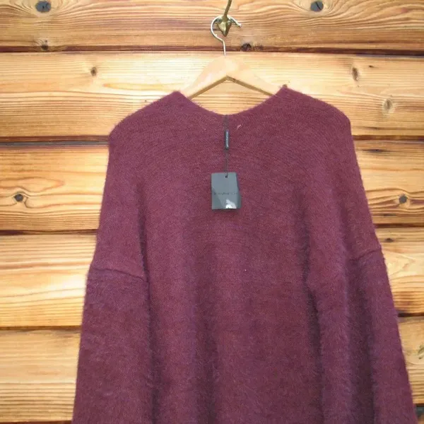 NWT Super Soft Maroon Bell Sleeve Cardigan Sweater S M L XL - Image 6