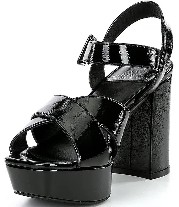 Jeffrey Campbell Amma Patent Platform Block Heel Sandals - Image 3
