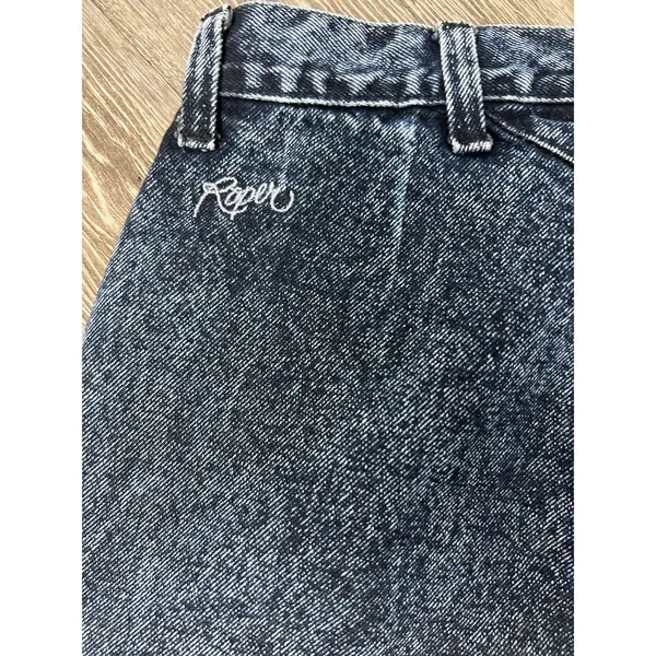 Vintage Roper Bareback Acid Wash Western Mom Jeans Zig Zag Pocket High Rise USA - Image 6