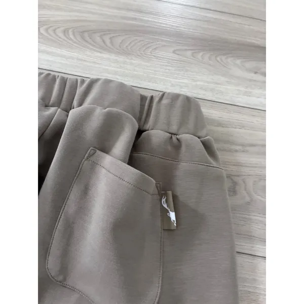 Bucked Up Women XL Taupe Brown Straight Leg Lounge Pants Elastic Waist Athletic - Image 5