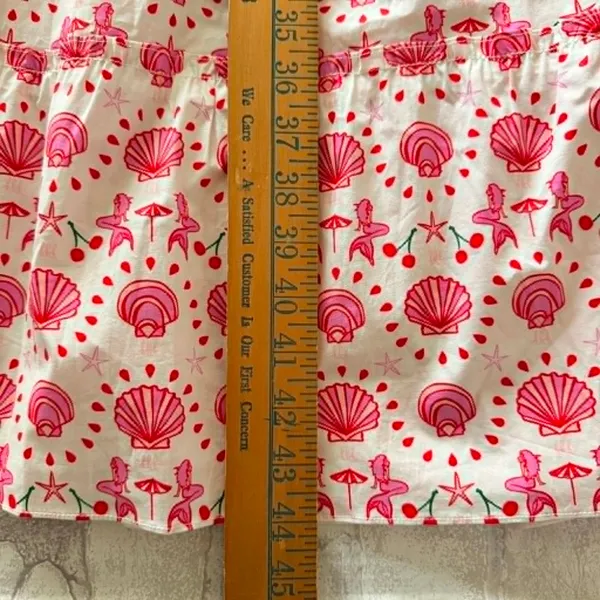 Hill House Limited Edition The Ellie Nap Dress Mermaid Shell Print Midi Sz XS - Image 7