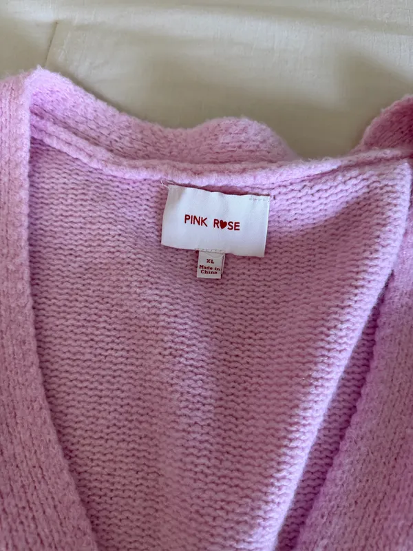 Pink heart cardigan - Image 3