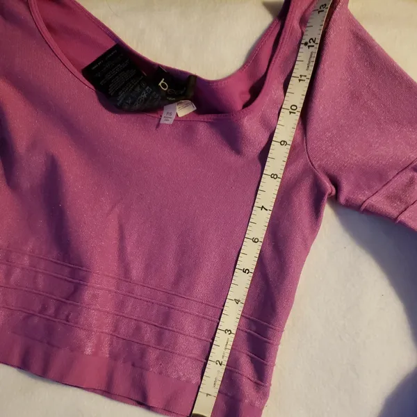 Bebe bandage lilac lavender crop top-90’s vintage - Image 5