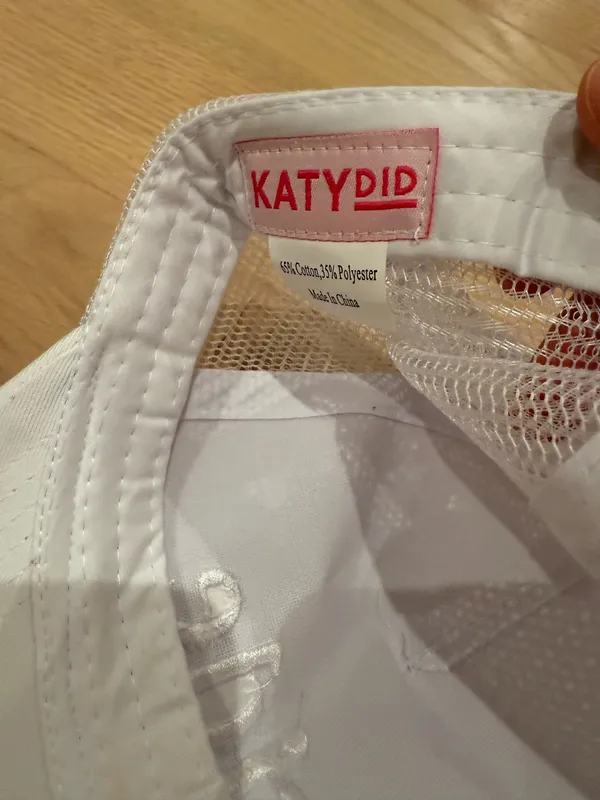 KatyDid Bride White Baseball Cap - Image 2