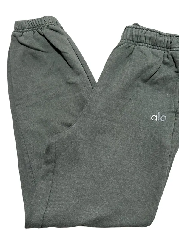 ALO Yoga Women’s Size S Army Olive Green Fleece Joggers Sweatpants - Image 3
