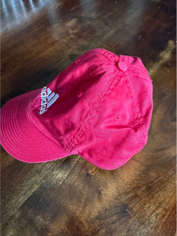 Adidas Red Baseball Cap with Adjustable Strap - Image 2