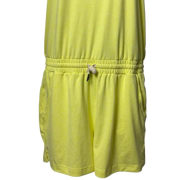 Zyia‎ Laguna Downtime Active Romper Pockets Stretch Yellow Coastal Stretch M - Image 4