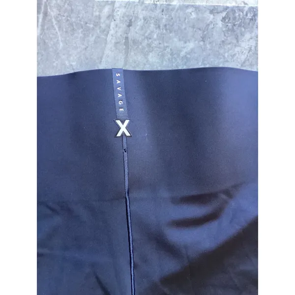 Savage X Fenty Sport Rihanna High Waisted Cropped Leggings Black 4X NWT - Image 6