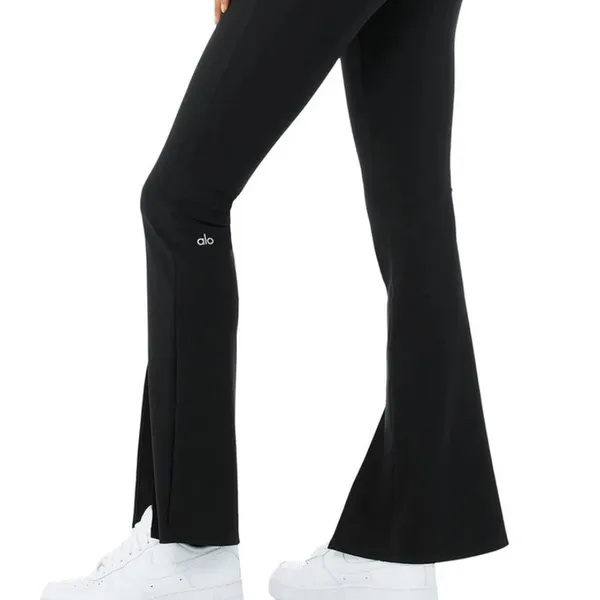 Alo Yoga Black High Waist 7/8 Flutter Legging - Image 3