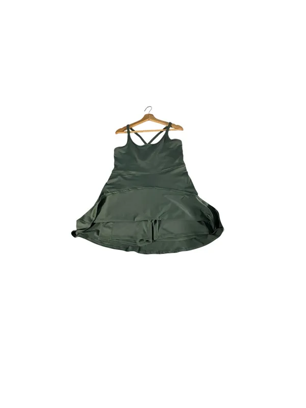 Z by Zella Outscore 2.0 Active Dress Green Built In Shorts Tennis Pickleball L - Image 3