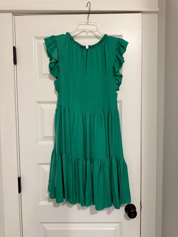 Emerald Green Pants Store Dress - Image 2