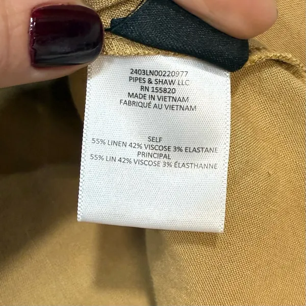 Veronica Beard Adavi Pleated Button-Front Dress Size 4 in Light Brown - Image 6
