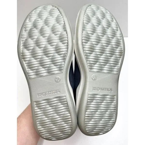 Romika Blue Suede Leather Lace‎ Up Comfort Sneakers Women's Size 6US - Image 7