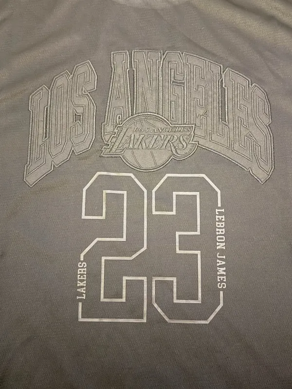 NBA LeBron James Los Angeles Lakers black jersey top - Image 2