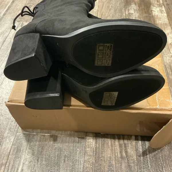 Lee JOURNEE Collection Leeds Black Knee High Boots Size 9 - Image 15