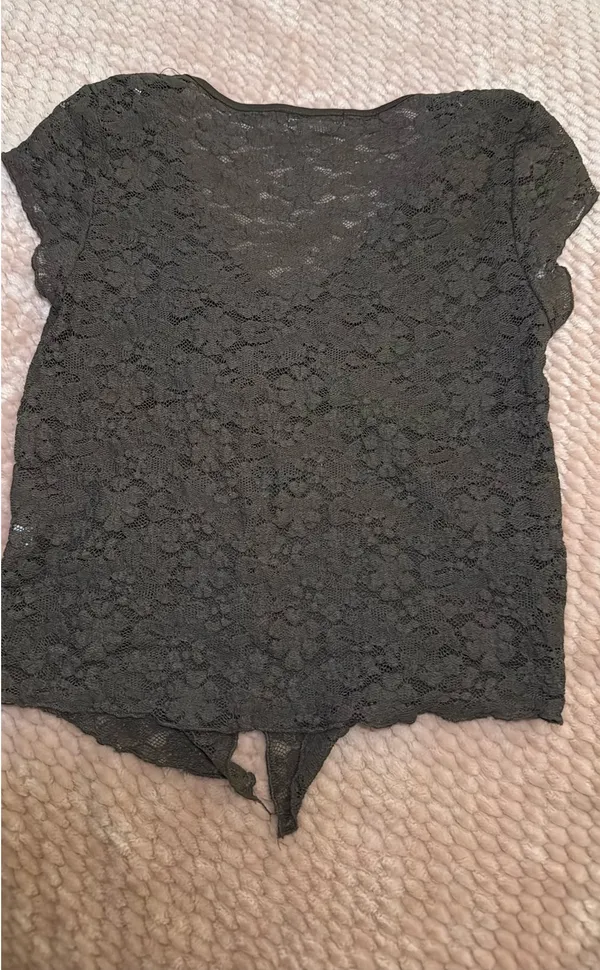 Orange Kiss Brown mesh top - Image 2