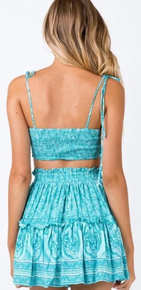 Princess Polly Blue Two Piece Skirt Set - Image 3