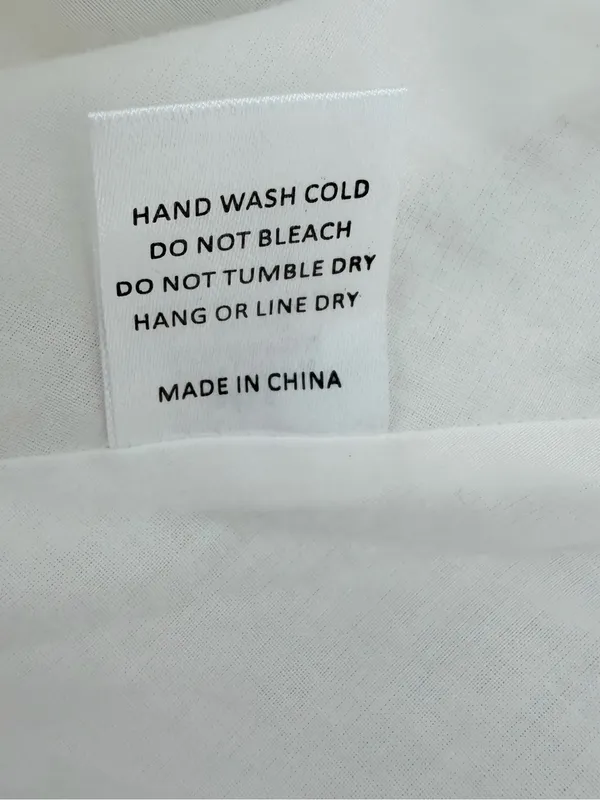 Beige Botany White Linen Blend Halter Mini Dress Size S Open Back - Image 5