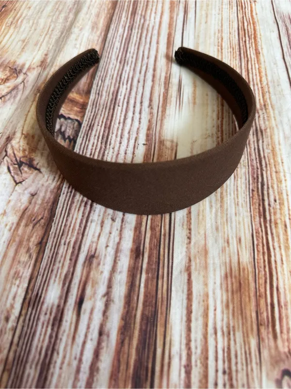 Unbranded Chocolate Brown Ribbon Headband OS - Image 5