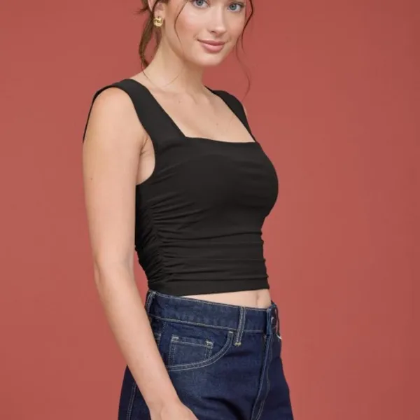 Nordstrom Women's Black Crop-top - Image 3