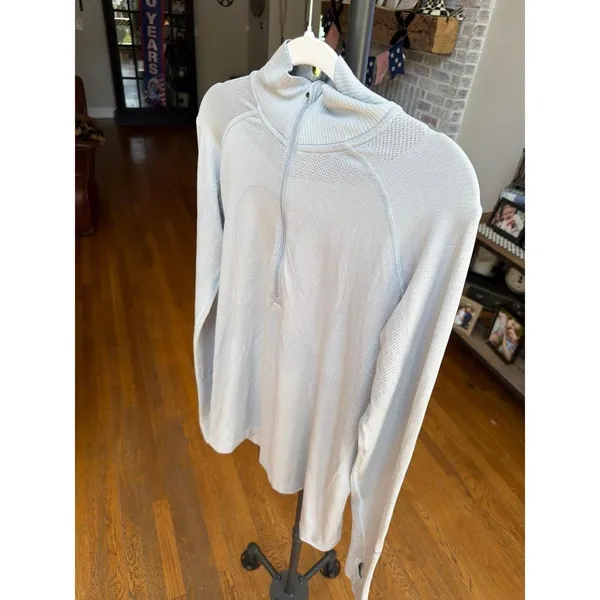 Lululemon long-sleeve half-zip pullover swiftly pullover ribbed women's 10 - Image 2