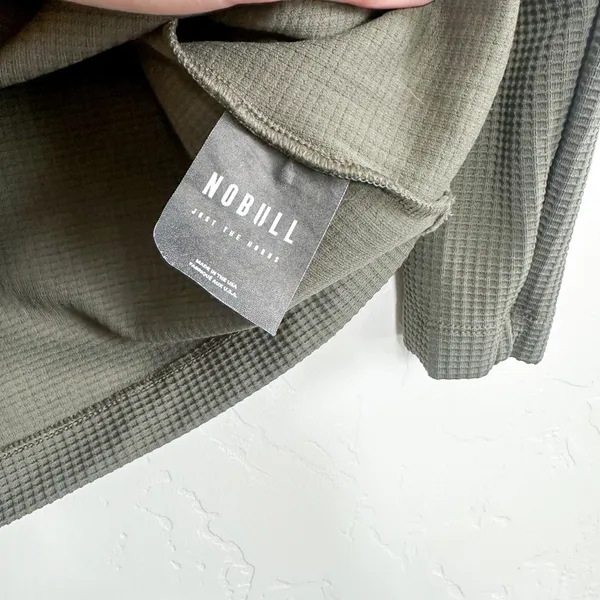 NOBULL | Waffle Knit Mock Neck Long Sleeve in‎ Green size XS - Image 7