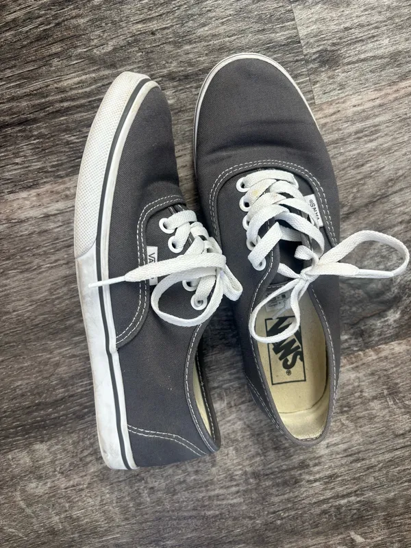 Vans Charcoal Canvas Sneakers - Image 2