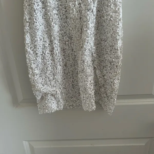 Nookie Confetti Sequin Mini White Bodycon Dress - Image 11