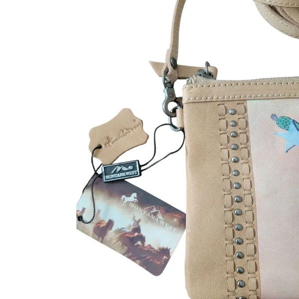 Montana West Ride ‘em! | Western style leather shoulder/crossbody gives cowgirl energy - Image 3