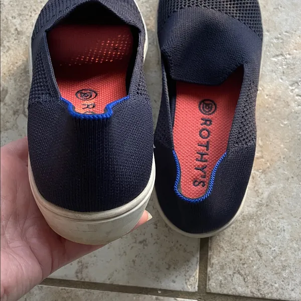 Rothy's Maritime Lattice Stitch Sneakers Navy - Image 3