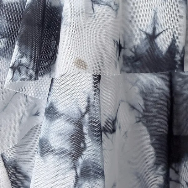 Tankini Set Women XL White Black Tie Dye‎ Ruffle High Waist 2 Piece Beach Swim - Image 8