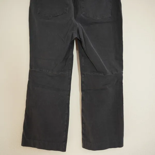 Spanx Size Medium Black Cropped Wide Leg Pants Pull On Casual Comfortable - Image 6