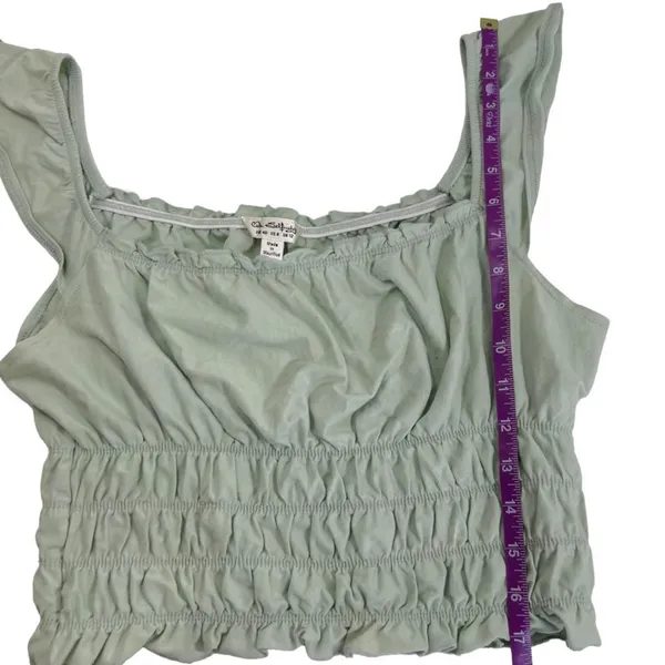 Miss Selfridge ASOS Mint Green Ruched Crop Top - Image 8