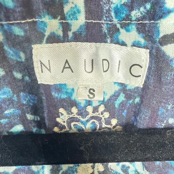 Naudic Small Sao Paulo Sleeveless Maxi Dress Cotton Tie-Dye Print‎ Boho Resort - Image 5