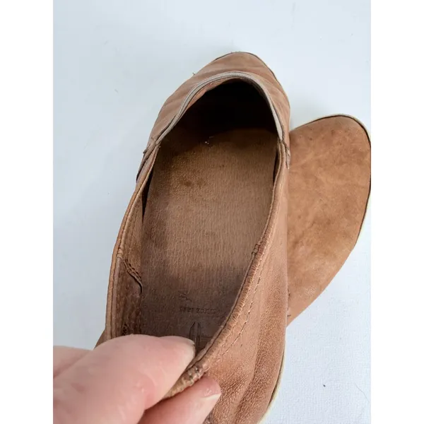 Frye Brown Nubuck Slip-On Flats Minimal Euro Comfort Travel‎ 8M - Image 7