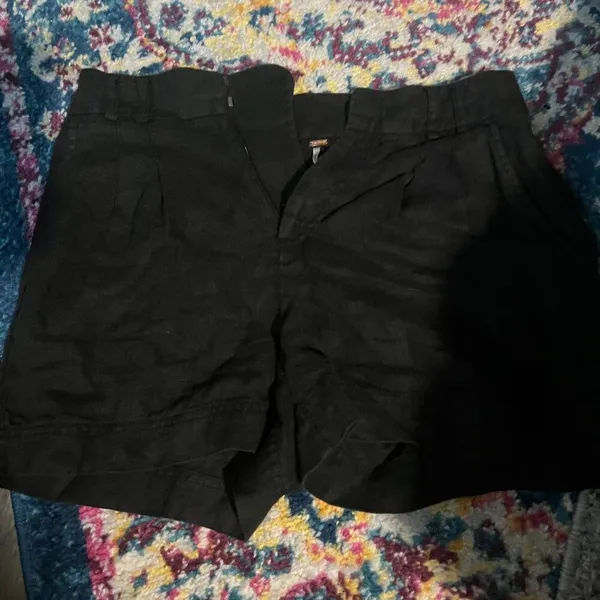 Free People Chelsea Linen Shorts‎ Black Size 0 - Image 6