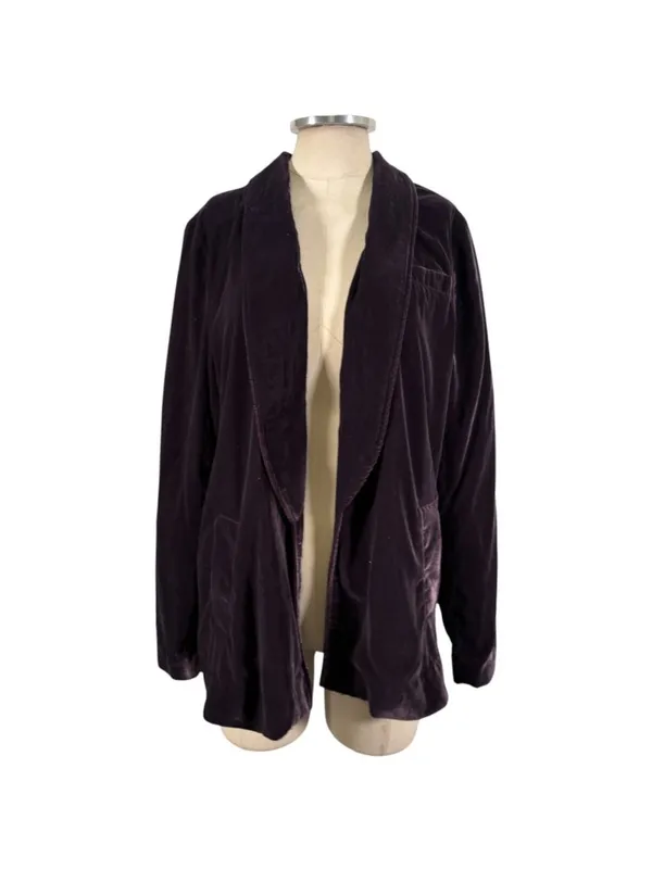 Free People Yesterdays Muse Velvet Jacket Size Small - Image 2